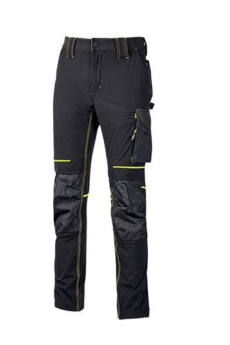 PANTALONI DA LAVORO MULTITASCHE ATOM UPOWER: pantalone da lavoro atom u power elasticizzato e idrorepellente con...